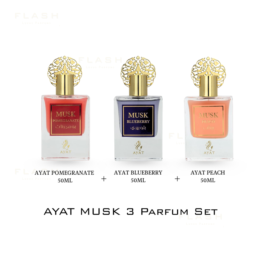 Ayat Musk Mango + Musk Blueberry + Musk Pomegranate - 50 ml