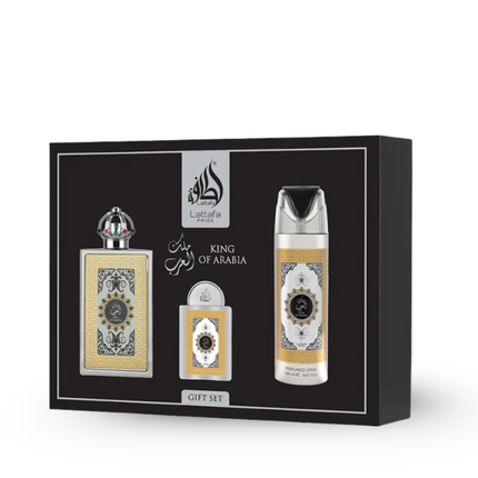 Lattafa - Gift Set King of Arabia - for Men 100ml+200ml+20ml