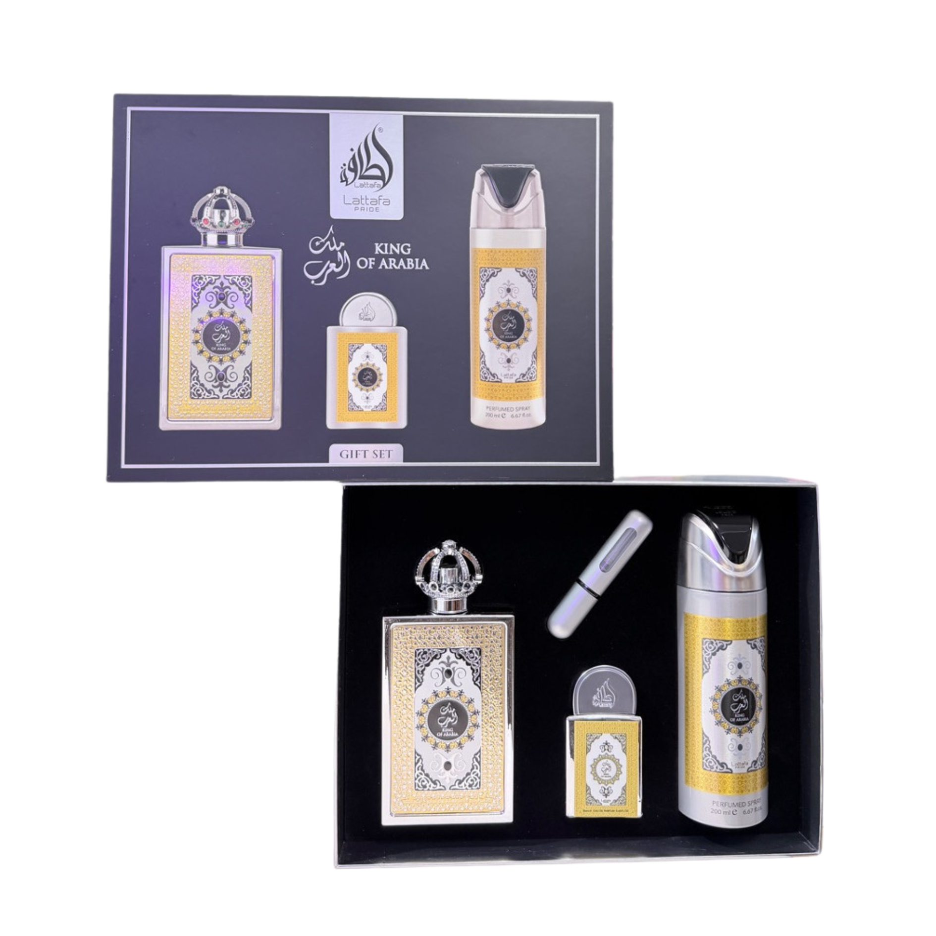 Lattafa - Gift Set King of Arabia - for Men 100ml+200ml+20ml