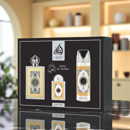 Lattafa - Gift Set King of Arabia - for Men 100ml+200ml+20ml