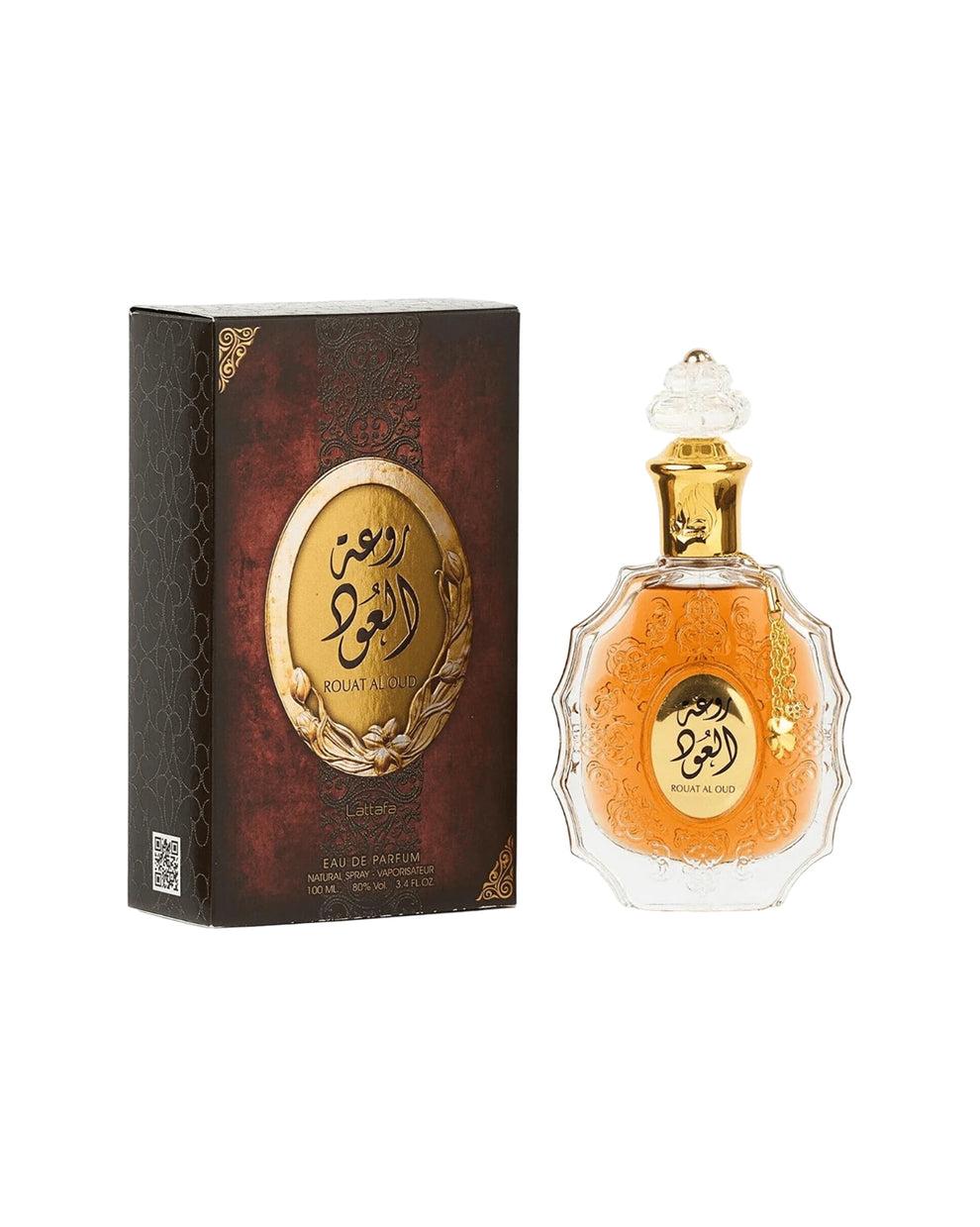 Lattafa Rouat Al Oud ist ein Duft, der Sie in die magische und tiefe Atmosphäre des Orients entführt.