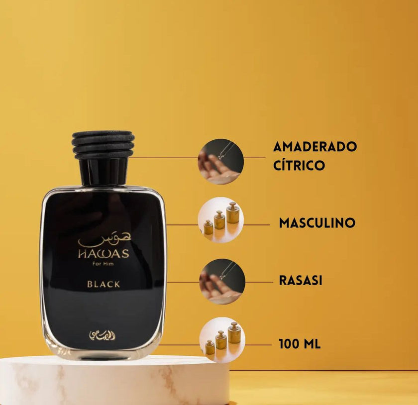 Rasasi - Hawas Black - Unisex 100ml