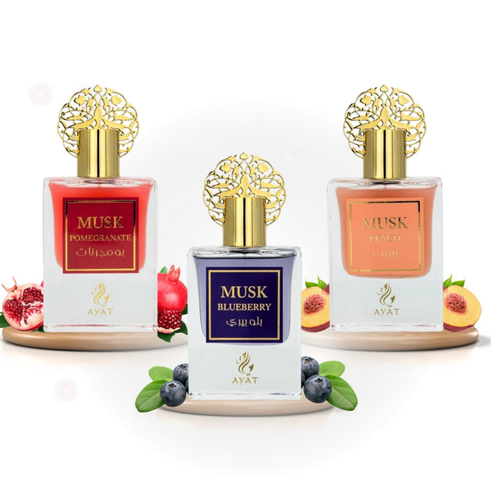 Ayat Musk Mango + Musk Blueberry + Musk Pomegranate - Unisex 50 ml
