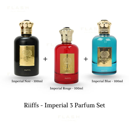 Riiffs Imperial 3er Parfum-Set — Noir • Blue • Rouge